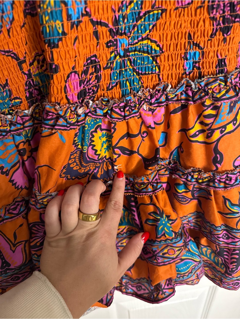 Love the Label Orange Dress - Small - Picture 4 of 7